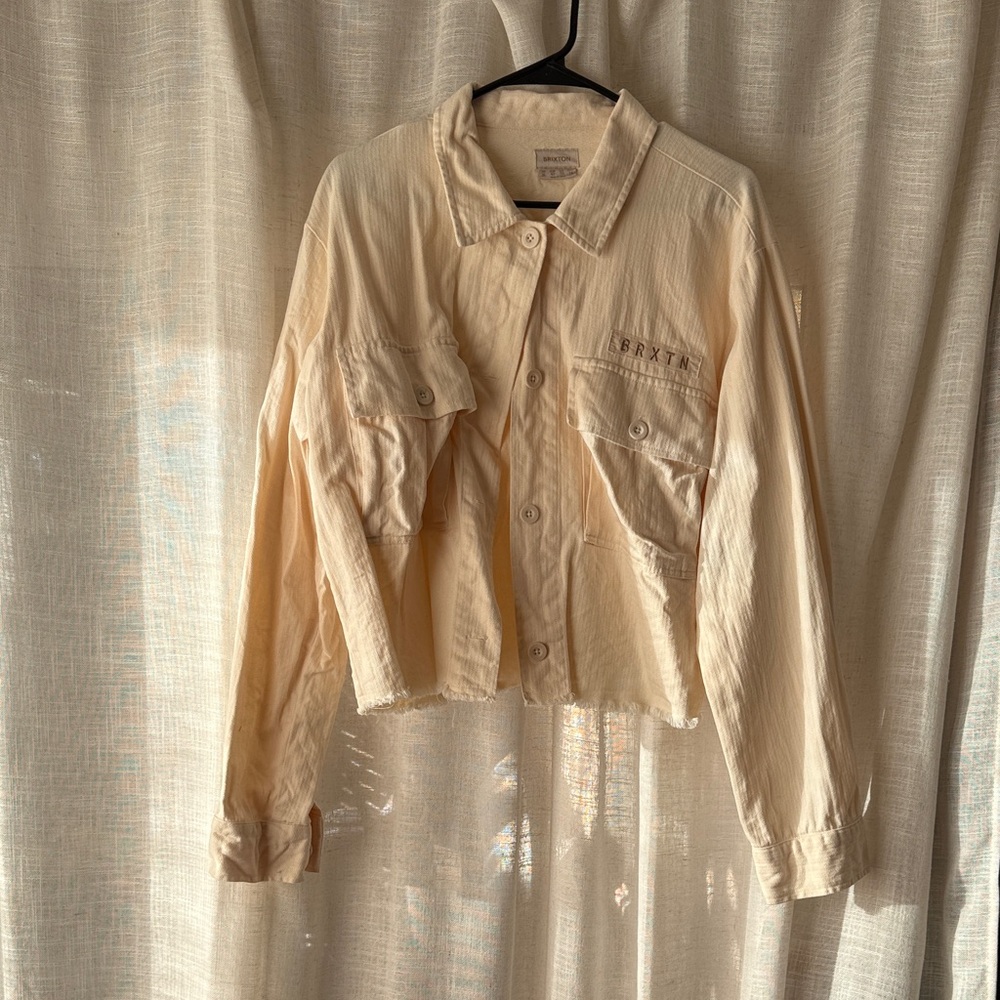 Brixton Women's Cropped Tan Utility Jacket